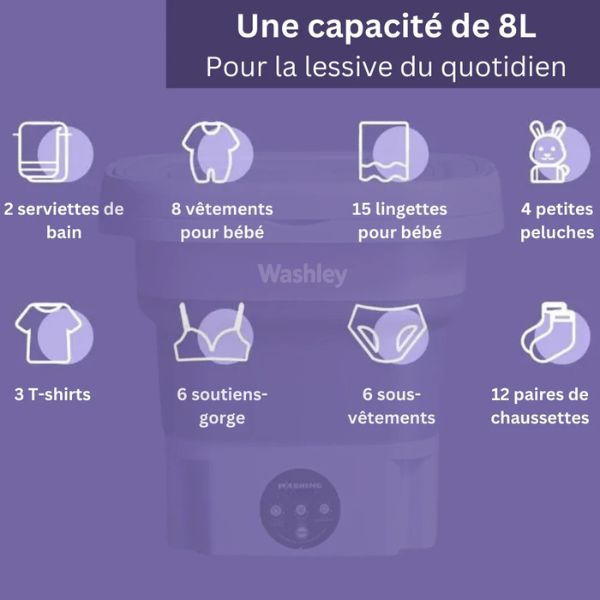 Mini Machine à Laver Pliable