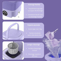 Mini Machine à Laver Pliable vignette